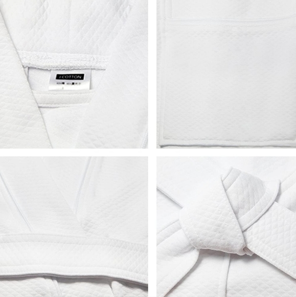 NEW!~ J.cotton Cotton Kimono Bath Spa Shower Bathrobe Terry Bath Robe - Picture 3 of 8